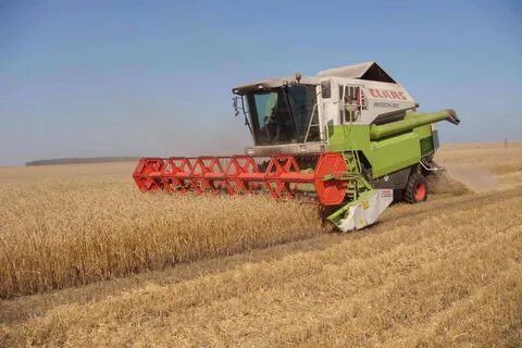 Комбайн для сбора пшеницы