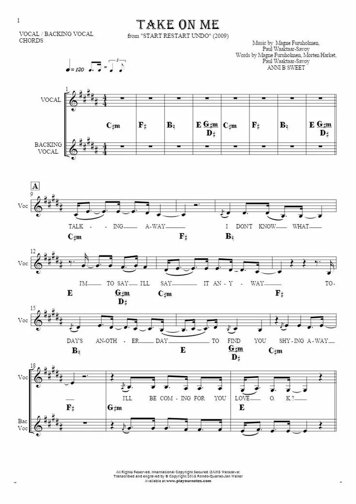 Take on me на гитаре. Take on me ноты. a-ha take on me ноты. take on me ноты для гитары. ефлу щт ьуц ноты.