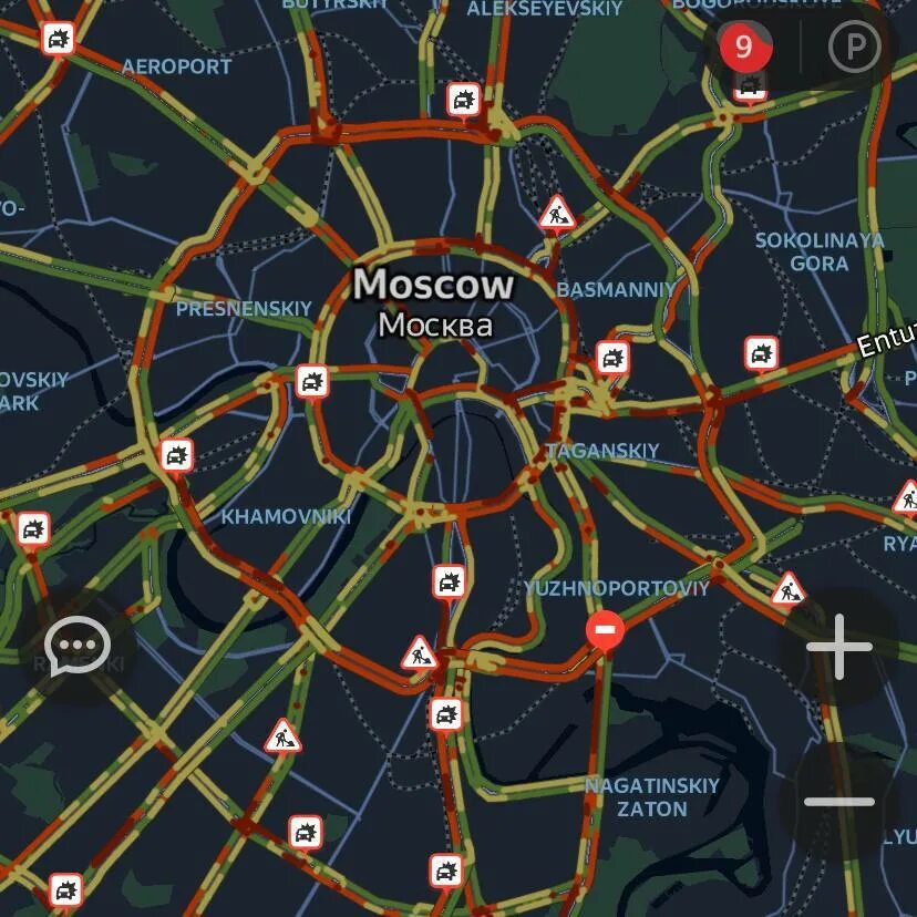 Где сейчас пробки. Пробки 9 баллов. Moscowmap.