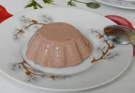 Пудинг из ряженки и желатина