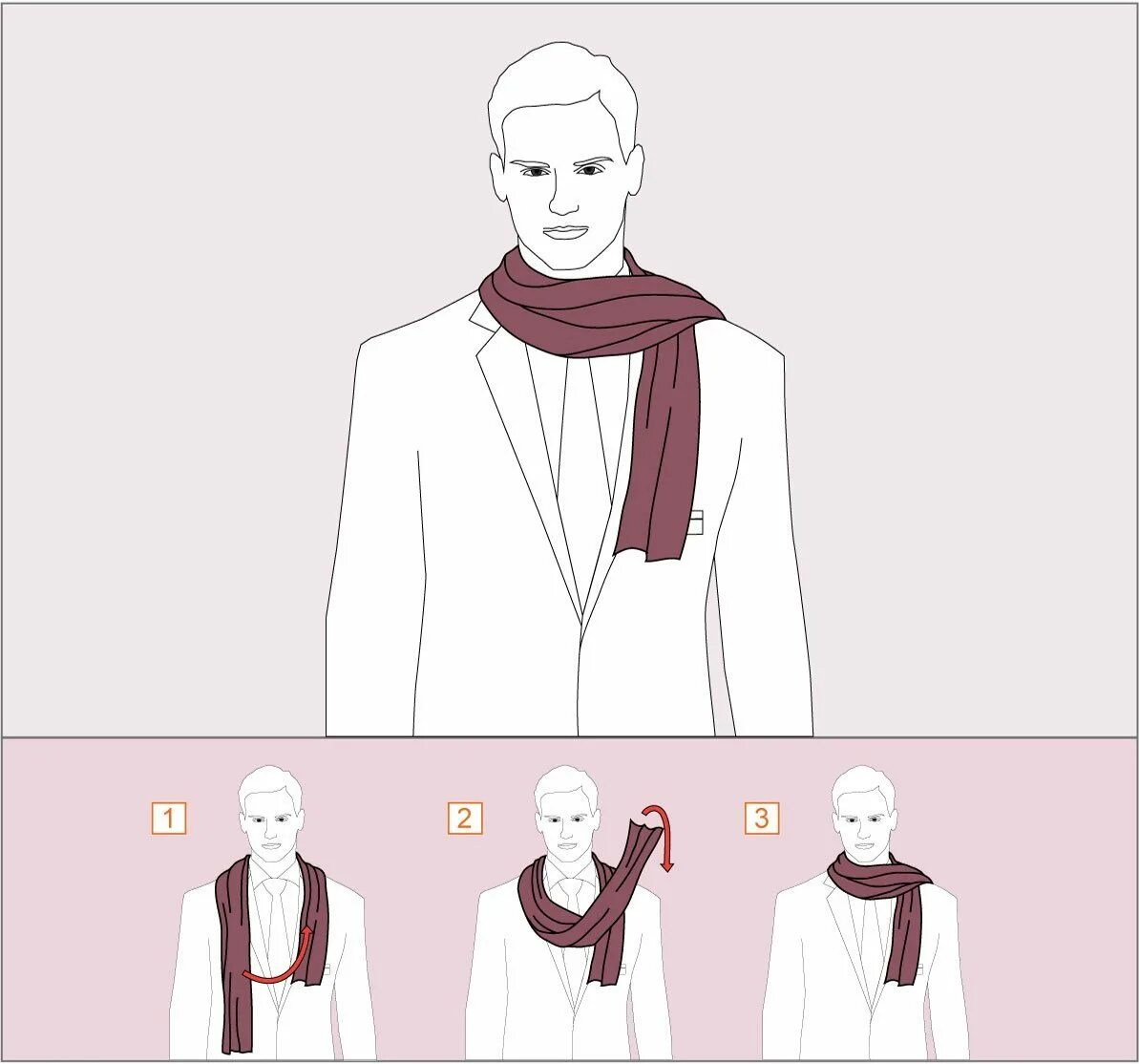 Как завязать платок мужчине