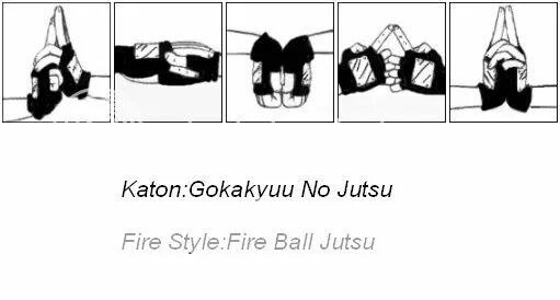 огненный шар наруто дзюцу. саске катон.