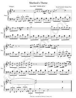 Sherlock'S Theme - Allegro - From Bbc Sherlock printable pdf download