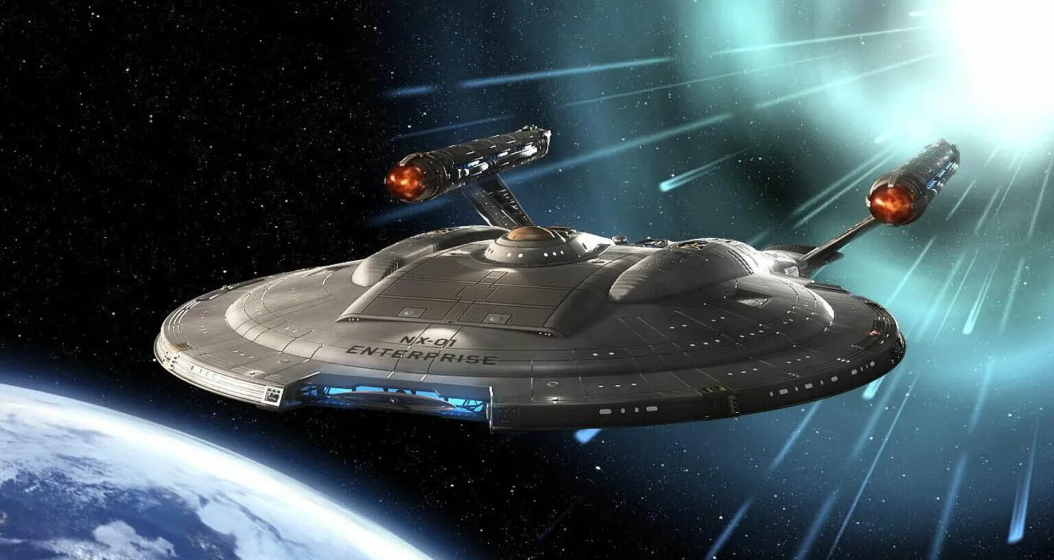 Стартрек корабль Энтерпрайз. Звездолет Star Trek.