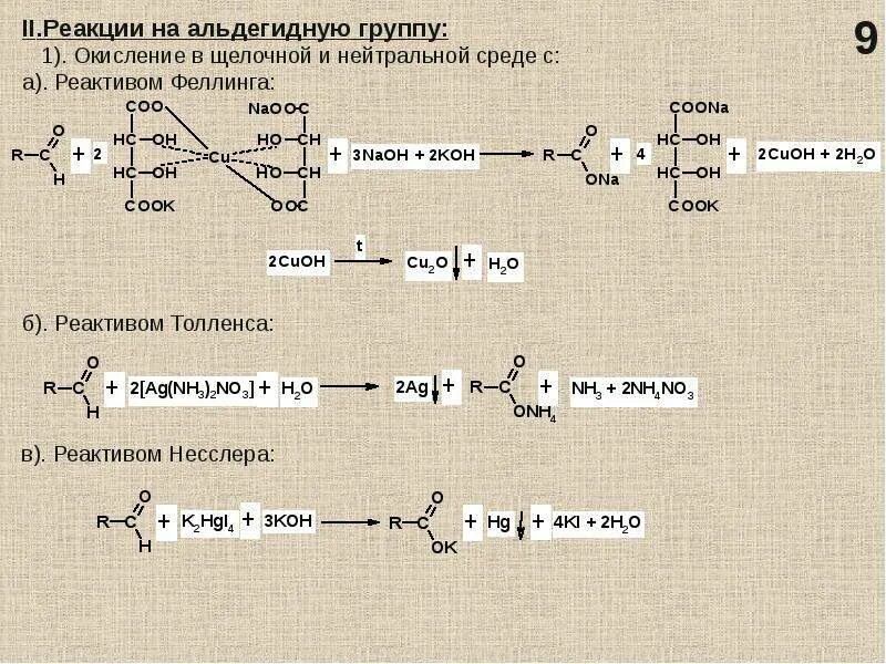 Реакции на альдегидную группу. Реактив Несслера в щелочной среде. Реакция с реактивом Несслера. Реактив Толленса. Глюкоза и реактив Толленса.