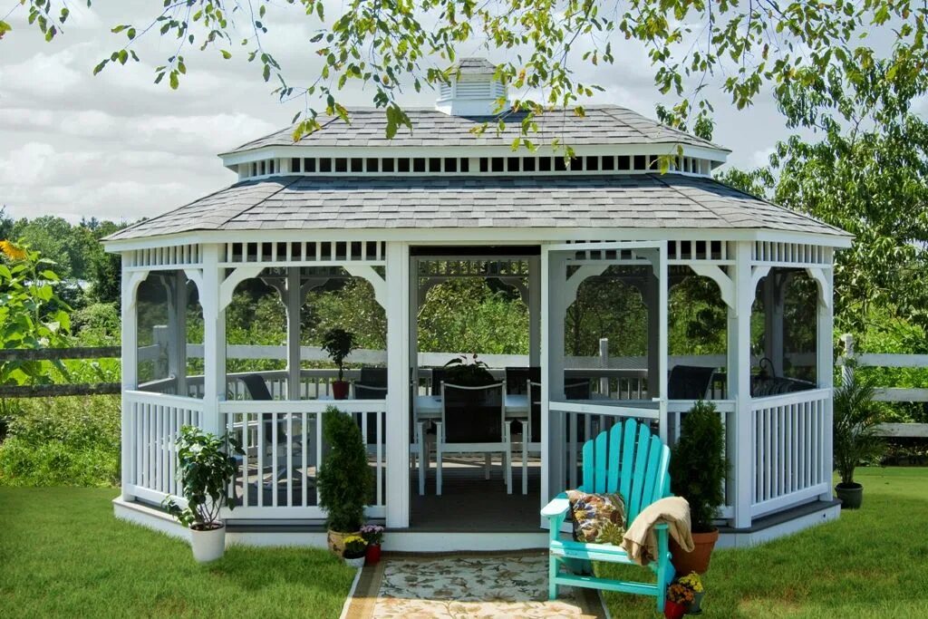 110 Gazebo Designs & Ideas - Wood, Vinyl, Octagon, Rectangle and More (Photos) B