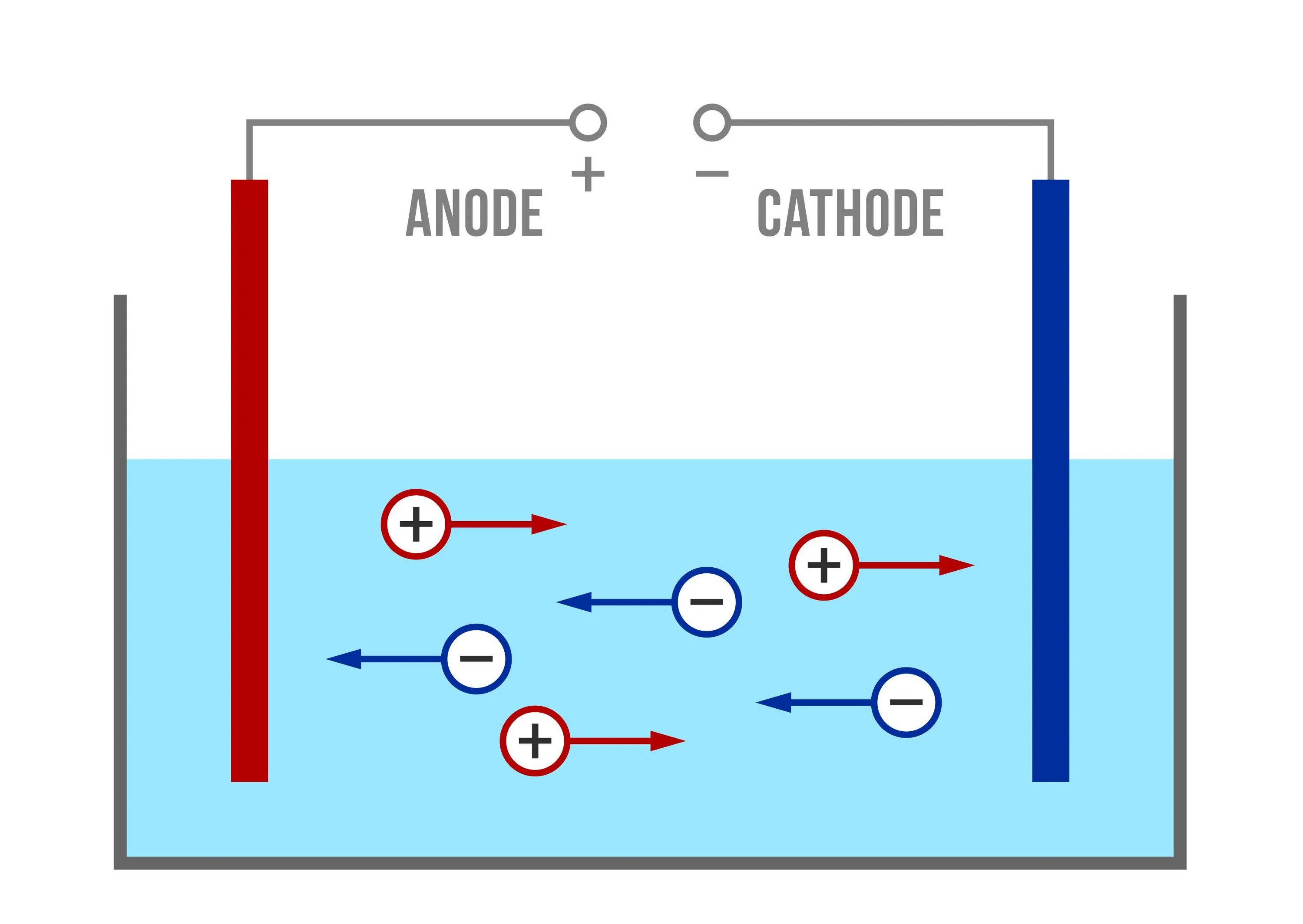 Какой заряд имеет ток. Электроды катод и анод. Электрический ток в электролитах анод катод. Катод анод электролит схема. Движение заряда от АНОДА К катоду.