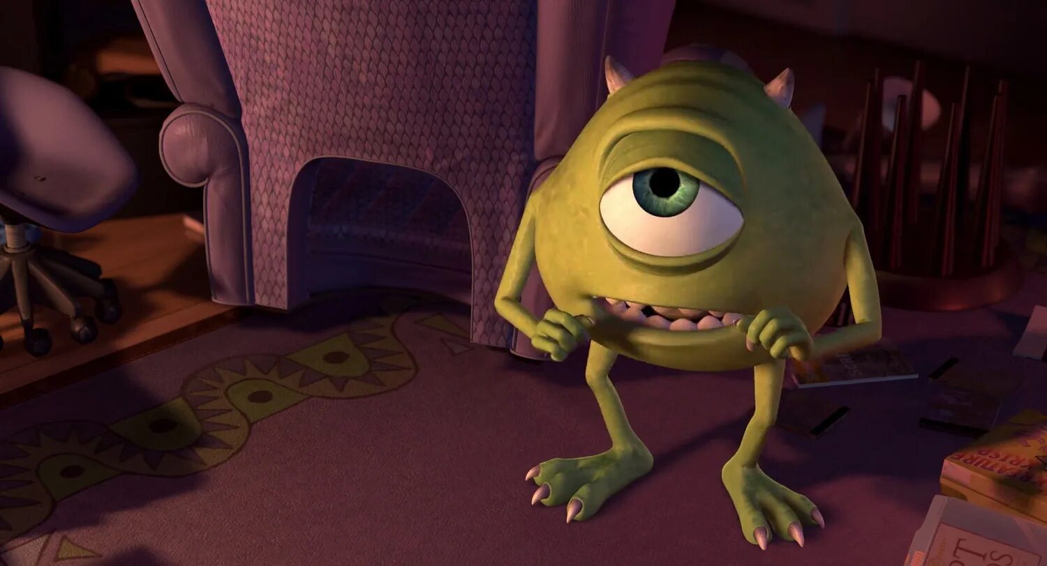 Монстр 2001. Фрэнк Корпорация монстров. Monsters Inc animation screencaps. Корпорация монстров мультфильм 2001 помощник. Mike Wazowski 1998 года.