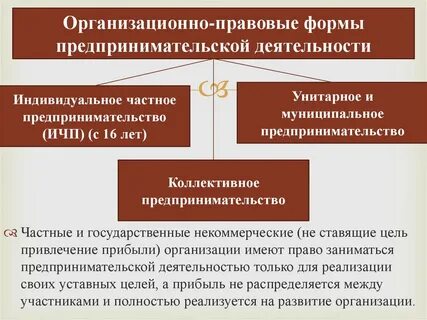 Суть предпринимательства в основных правовых документах схема