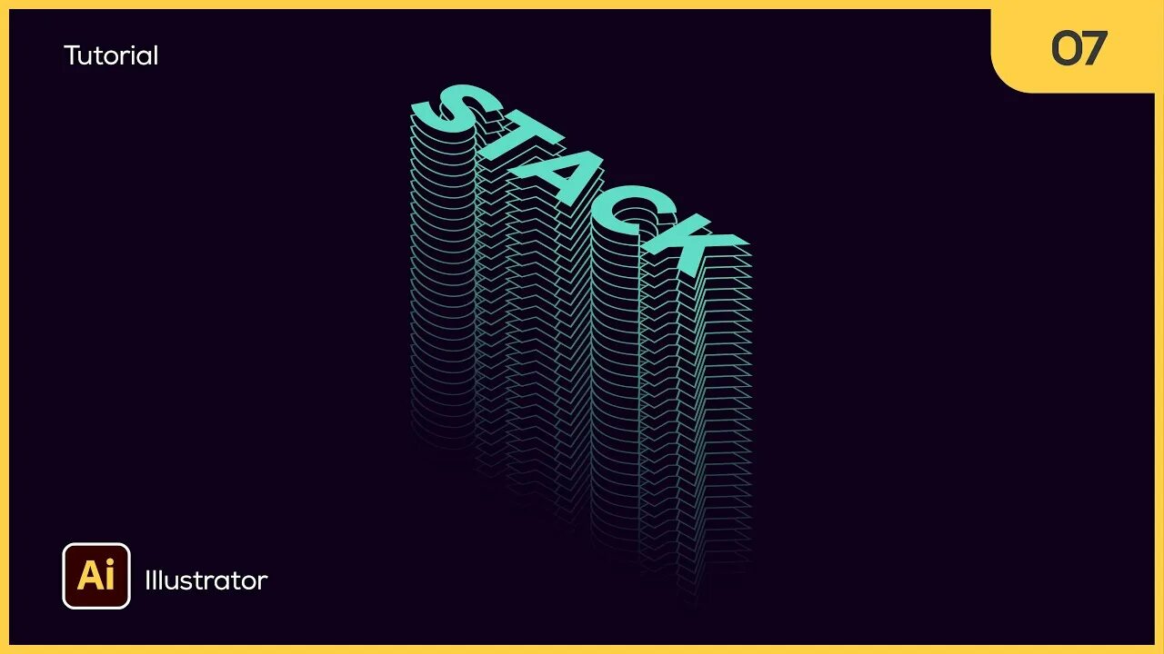Stack txt. Stack effect.