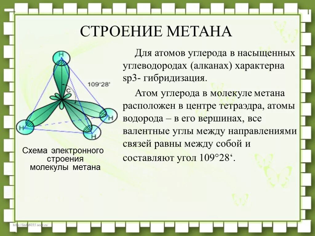 Метан имеет форму. Электронное и геометрическое строение молекулы метана. Строение молекулы метана sp3 гибридизация. Схема электронного строения молекулы метана. Строение молекулы метана.