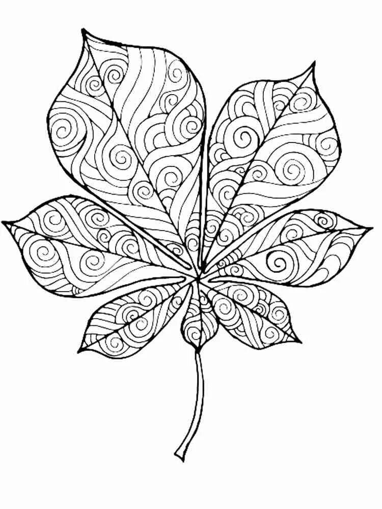 Стилирозовоные листья. Рисунки листьев. Листья раскраска. Орнамент листья. Лист антистресс