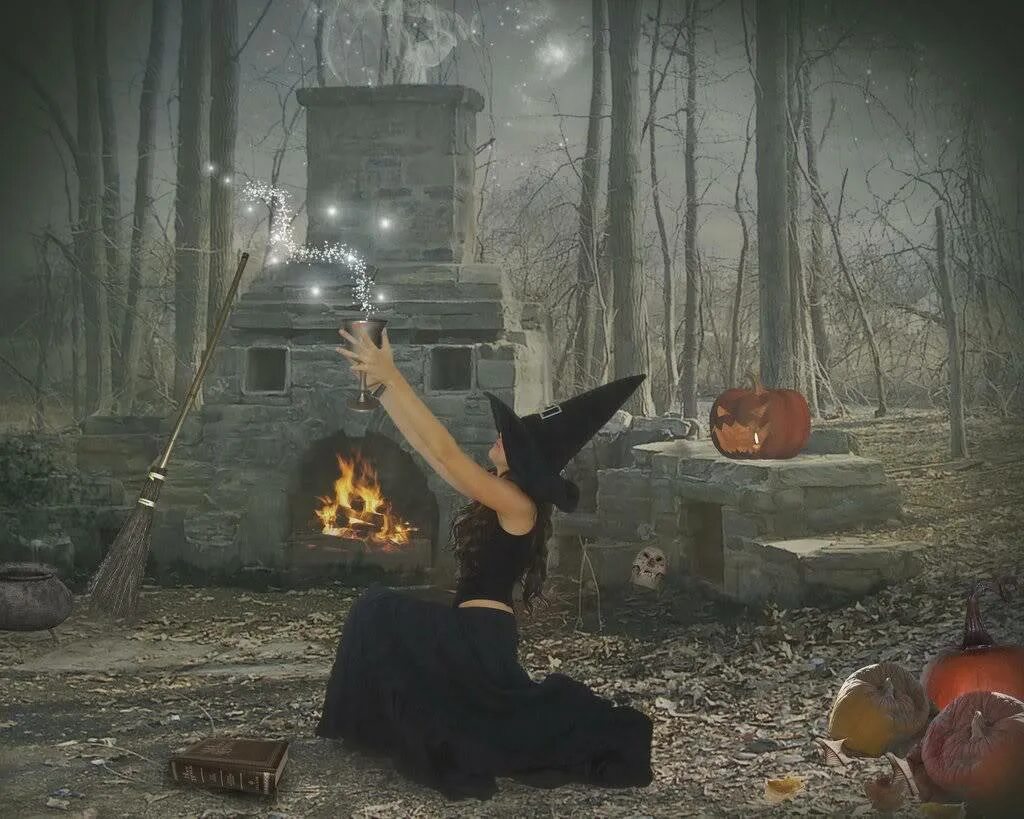 ведьма фэнтези. про черную магию.