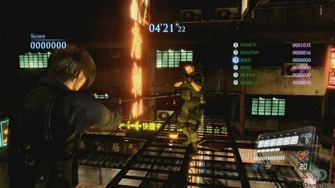 Resident evil 6 на одном экране