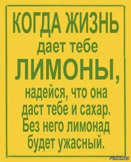 Если жизнь дает тебе лимоны сделай