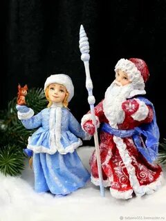 Дед мороз снегурочка новогодние игрушки