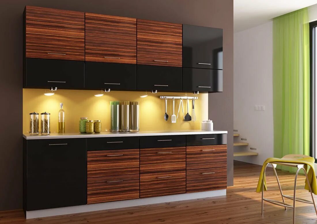 Кухня олива и зебрано. Кухня бежевая с деревом. Сочетание фасадов кухни. Сочетание фасадов кухни. Двухцветные кухонные гарнитуры.