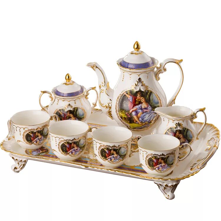 кофейный сервиз лефард. кофейный набор chinelli на 6 персон. 220мл. чайные и кофейные наборы. Chinelli посуда кофейный сервиз.