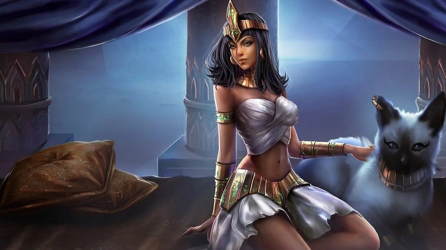 Клеопатра царица египта. Бастет богиня египта. Бастет египет. Бастет аниме египет. Египетская кошка девочка.