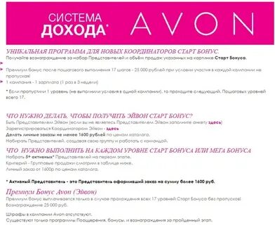 avon проблемы