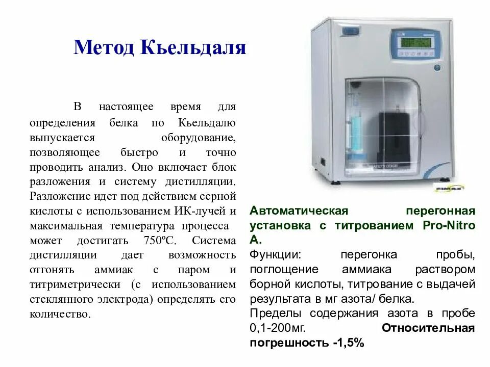 Методы определения общего белка