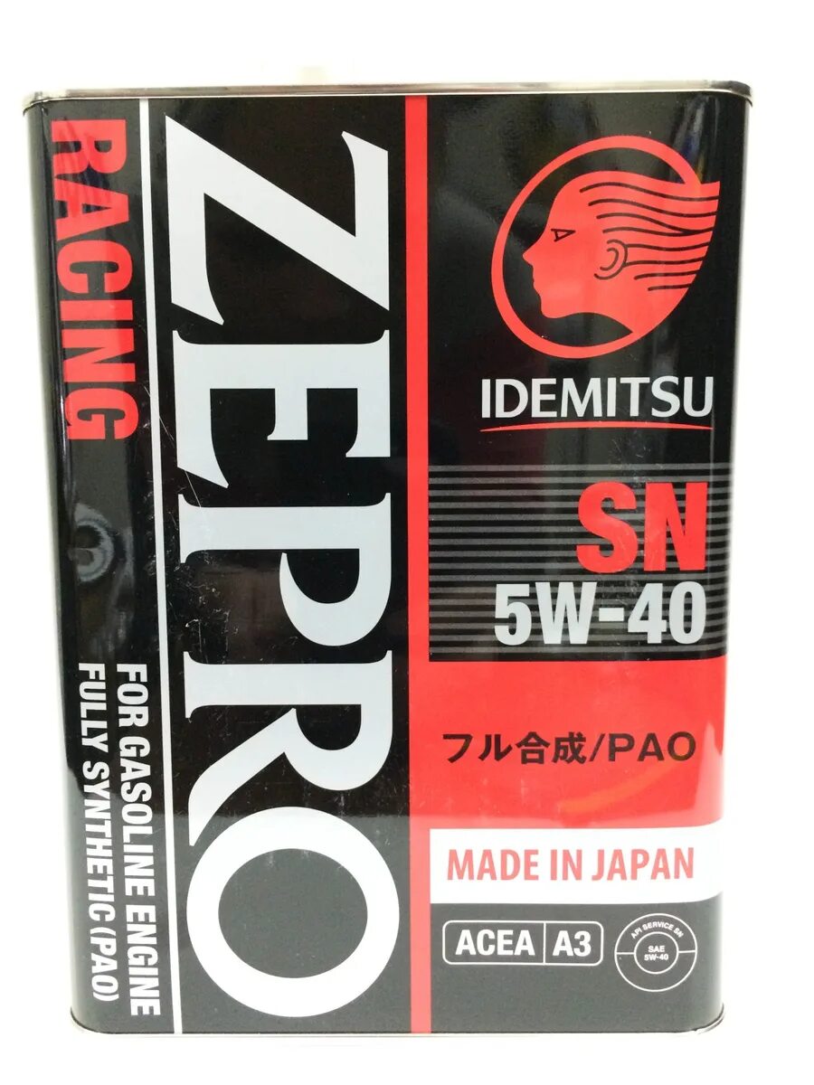 Масло 5w40 идумицу. Idemitsu Zepro Racing 5w-40 4л. Масло моторное Idemitsu Zepro Racing 5w-40 синтетическое. 4251004 Idemitsu. Idemitsu Zepro Euro spec f-s SN/CF 5w40 (4л).