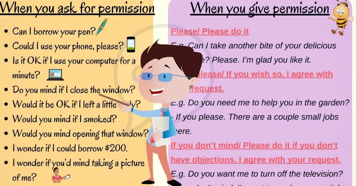 Asking for reply. Asking for giving and refusing permission. Asking for permission. Asking for permission, giving permission. Permission in English.