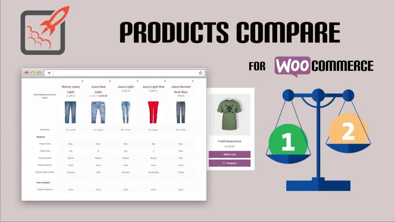 Product Comparison. Compare products. Иконки WOOCOMMERCE В товарах. Marketplace WOOCOMMERCE plugin. E compare