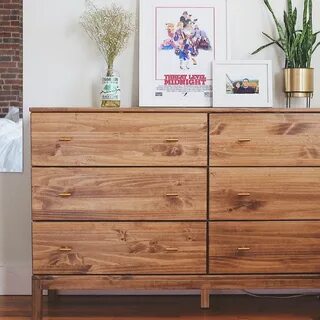 This is the Tarva dresser from @ikeausa , stained Special Walnut from @minw...