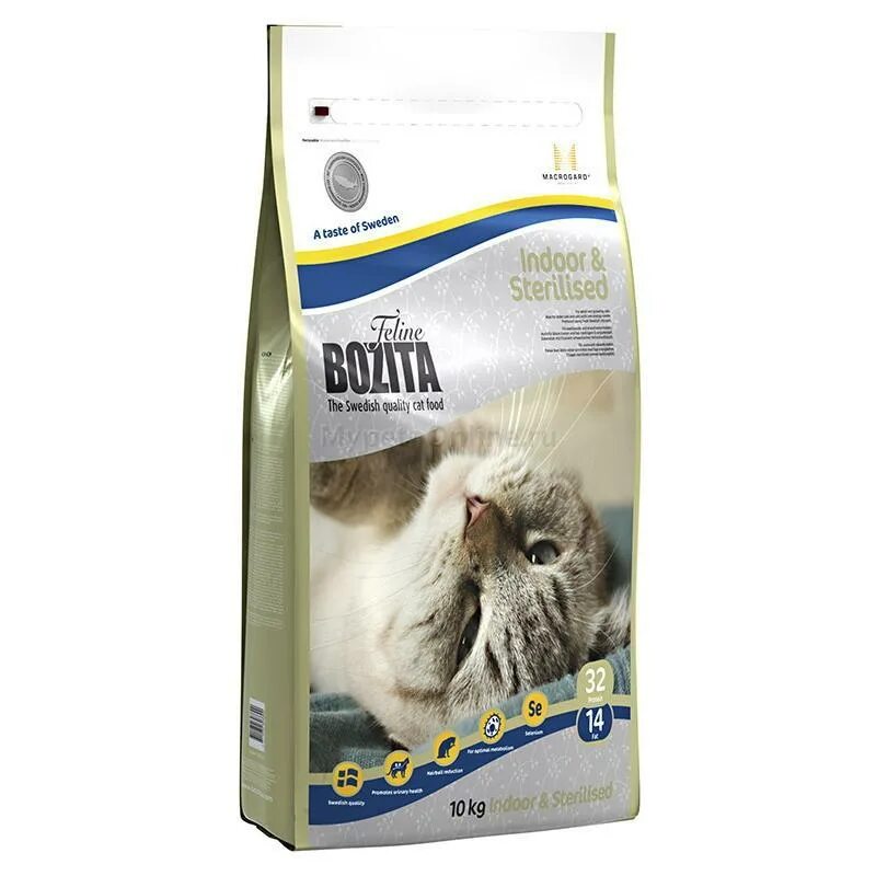 Купить корм для кошек 10кг. Bozita корм для кошек сухой 10 кг. Bozita Indoor Sterilised 10 кг. Корм Бозита для стерилизованных кошек. Сухой корм Бозита для стерилизованных кошек 10 килограмм.