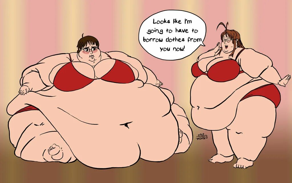 Комиксы про толстых. Арты толстых девушек.
