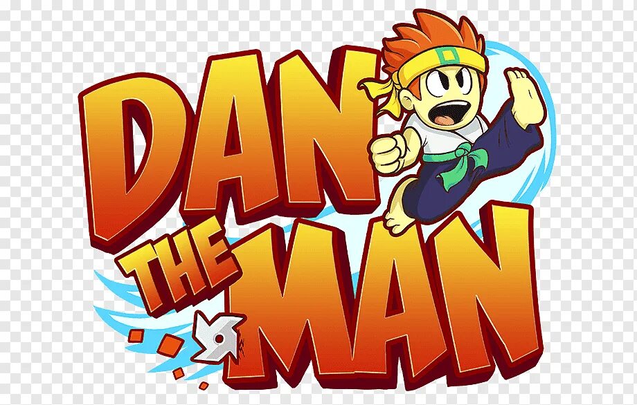 Дэна игре. Дэн зе Мэн. Dan the man персонажи. Dan the man логотип. Dan из dan the man.