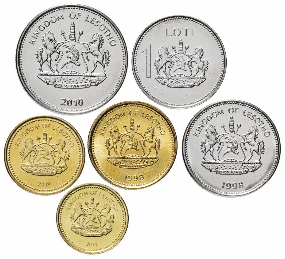 Монеты Лесото. Набор монет Лесото 1981. Лесото 10 лисенте, 1966. Лесото 50 лисенте 2018 год.