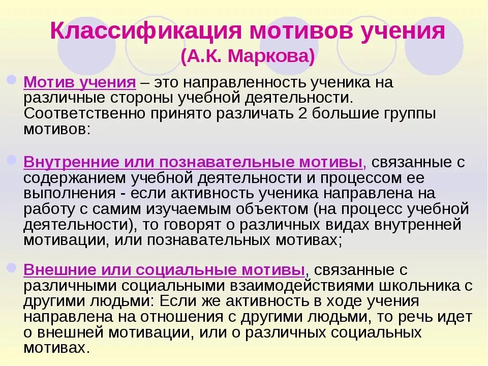 Какие мотивы вашей учебной деятельности почему