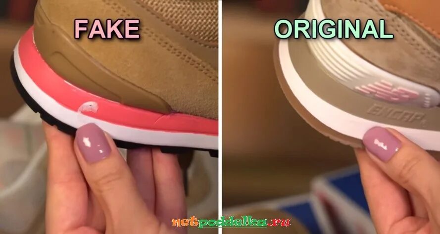 Как отличить подделку кроссовок new balance. New Balance 574 fake vs Original. Нью баланс 327 паленые и оригинал.