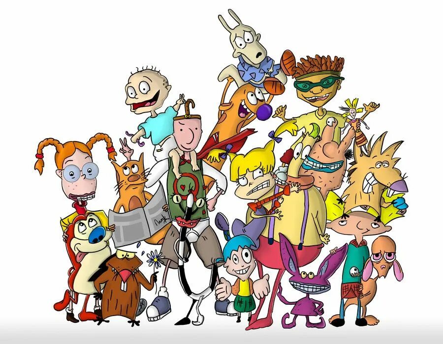 Мультсериалы 2000х список. Nicktoons 2020. Персонажи Никелодеон 2000.