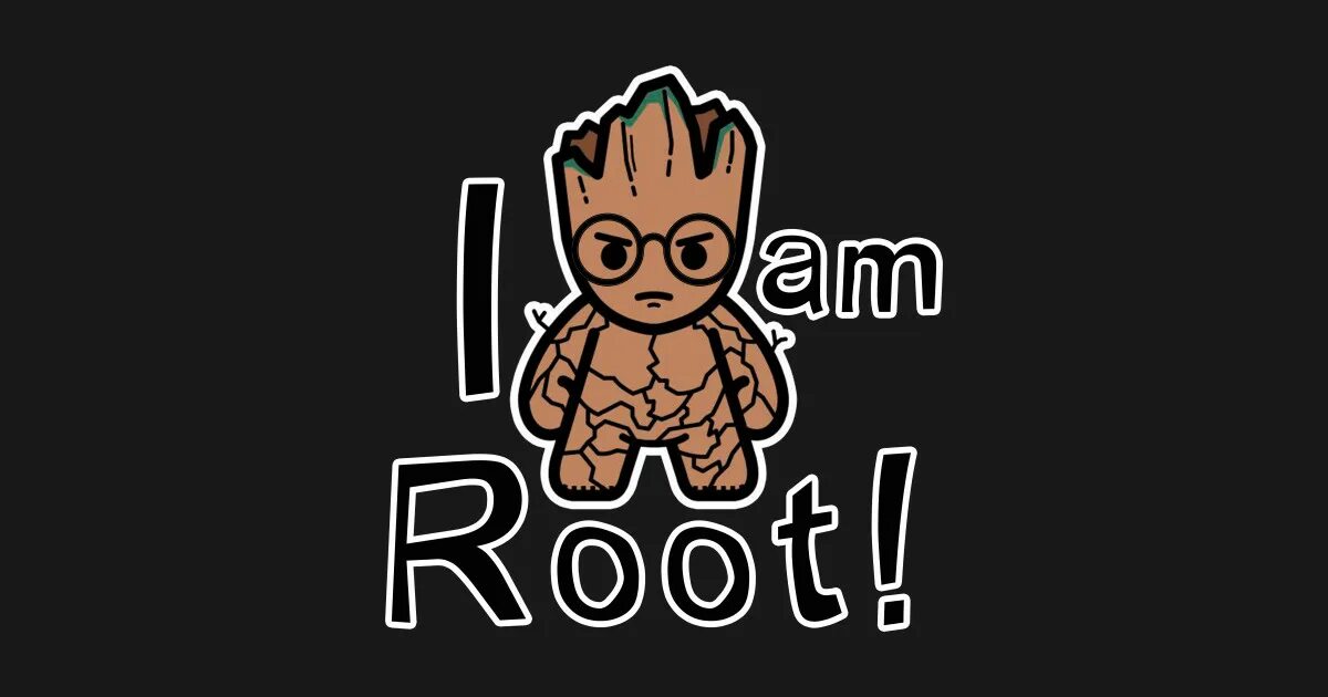 I am root. I M root обои. Стикеры root. Обои Минимализм Грут.