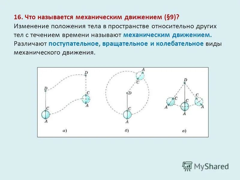 Вращательно колебательные движения. Движения: механическое (поступательное, вращательное, колебательное). виды движения поступательное вращательное колебательное. сравнение колебательного и вращательного движений. виды движения поступательное вращательное.
