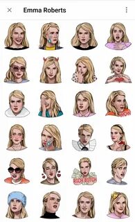 Emma Roberts Telegram Sticker pack Creative instagram stories, Instagram hi...