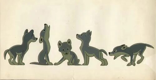 Волк маугли 5. Маугли 1973 Союзмультфильм. Маугли с волчатами. Волчата из Маугли.