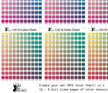 Определить цвет cmyk