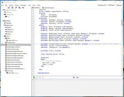 Debug message