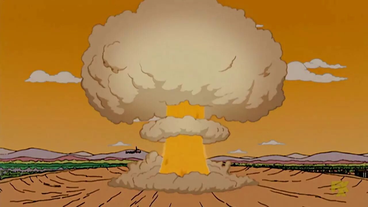 5 05 2022. Симпсоны взрыв атомной станции. Симпсоны ядерная бомба. Симпсоны атомный взрыв. Мультяшные взрывы.