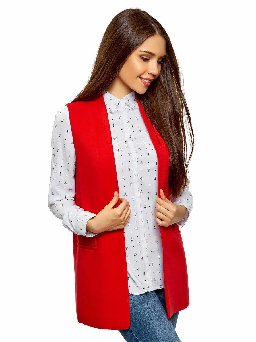 03. жилет женский удлиненный. жилет "kv+" летний женский (red) 143. жилетка яркая. жилет красное белое.