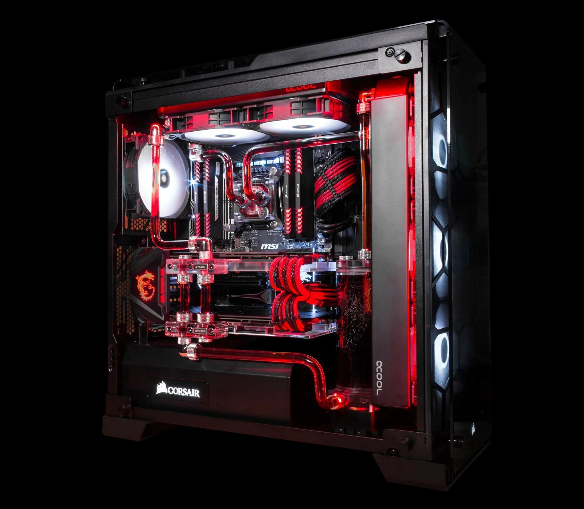 Корпус Corsair 570x. Водяное охлаждение ХАЙПЕР ПС. Корпус Corsair Custom. Кастомная водянка для ПК. Кастомная сжо