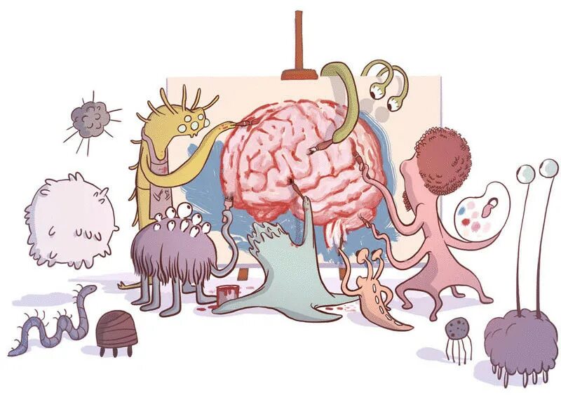 Едят ли мозг человека. Микробиота-кишечник-мозг. Бактерии микробиота кишечника. Ось кишечник мозг. «Ось кишечник-мозг» (gut-Brain Axis)..
