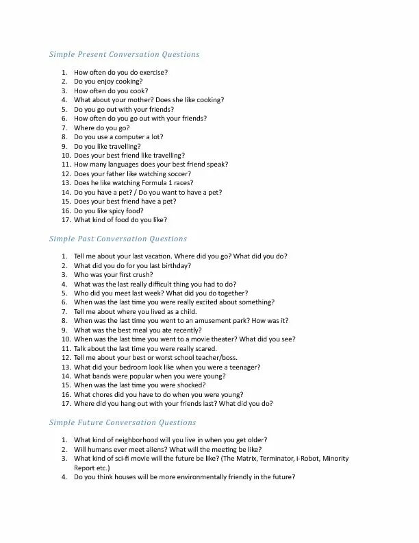 Past simple conversation questions. Past simple discussion questions. Past simple questions for discussion. Present perfect conversation questions.