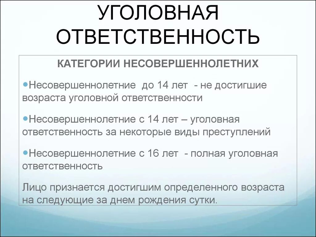 Несовершеннолетний достигший 16