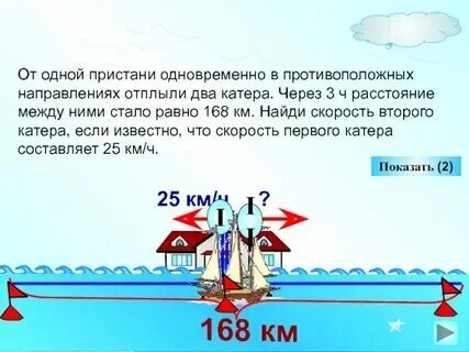 От пристани отправились катер и плот