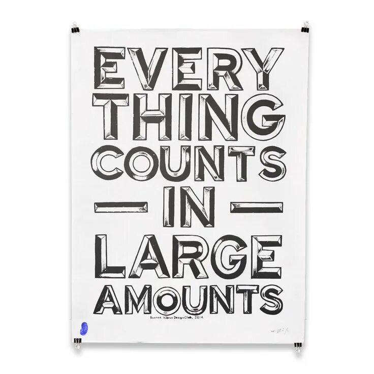 Everything counts. Everything counts in large amounts Tattoo.
